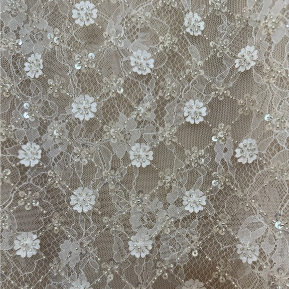 NWT Mac Duggal 68140 White Embellished Feather Strapless Column Dress Size 2 - Picture 8 of 11